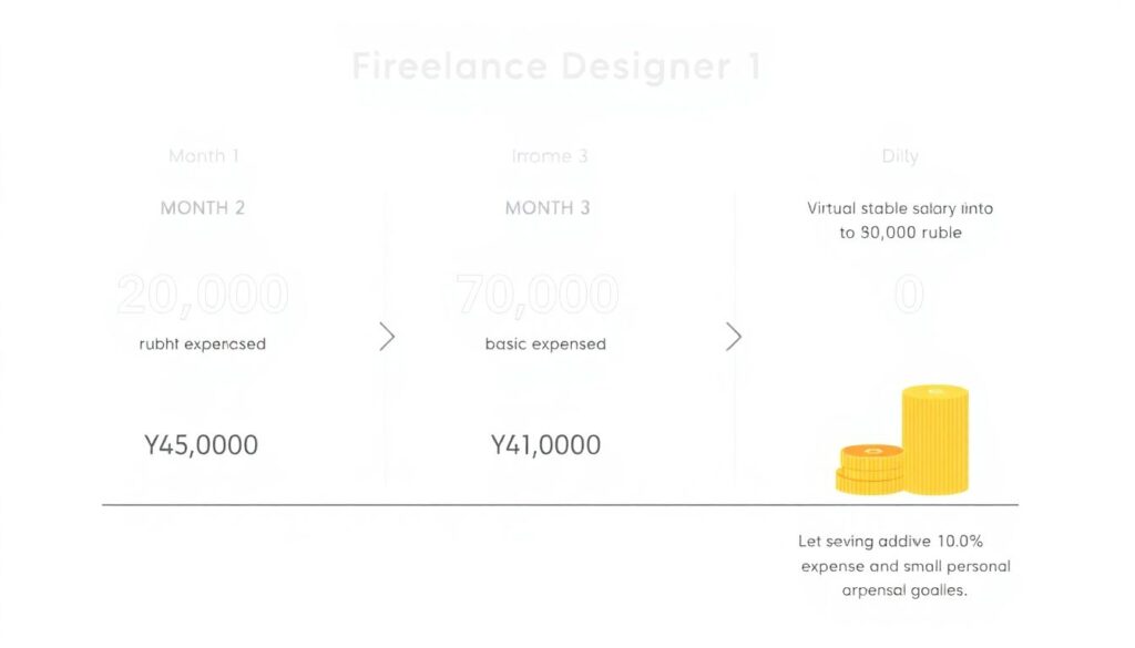 Личный финансовый план для нестабильных доходов: как выжить и накопить в условиях неопределённости - иллюстрация